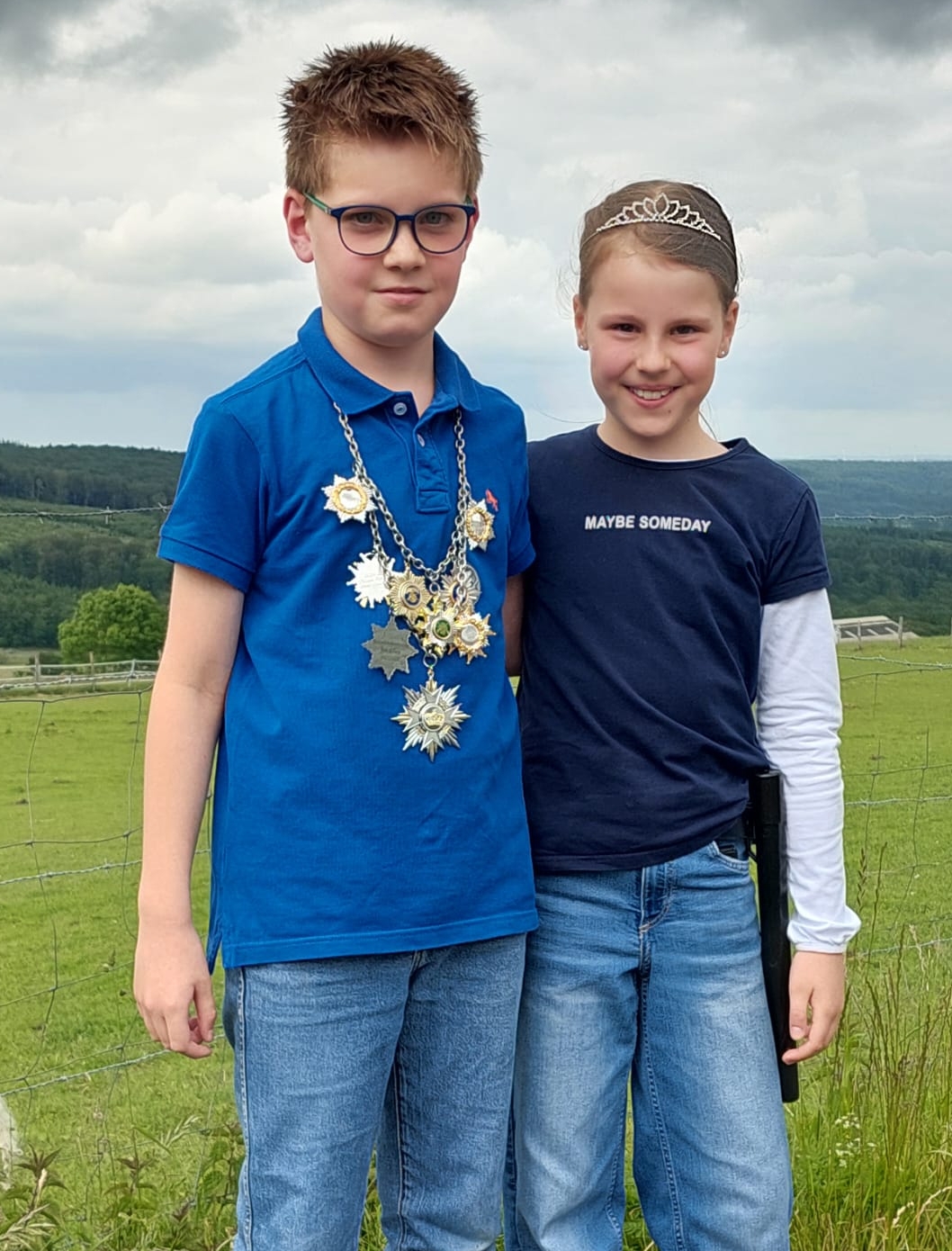 Kinderschützenkönigspaar 2026-27 Michel Niggemeier und Franzika Horstmann